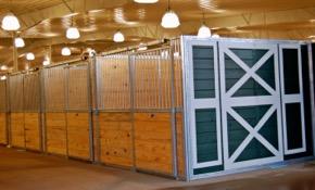 We suggest using Southern Yellow Pine Specifications: 12 gauge electro-galvanized steel Fully welded frame and bars Fits 2 x 6 tongue and groove lumber Centered, sliding doors Panels are available in