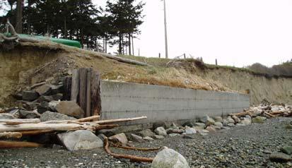 Cut notch into bank for new simple stairway to limited quantity of retained rock (keyed 2+