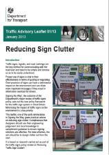 Guidance Traffic Signs Manual New DfT Circular Explains the changes and