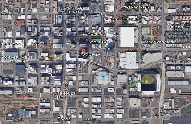 Sponsor Booth Supplies Drop Off Sponsor parking will be at Block 23 in front of the Phoenix Suns stadium: 145 E. Washington St., Phoenix, AZ 85004.