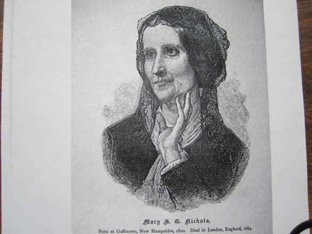 Engraving of Mary Gove Nichols; frontispiece of the Nichols Health Manual: