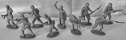 5 New Goods - Expeditionary Force's World War II Range, Imrie Metal Figures EXPEDITIONARY FORCE WWII SETS - NEW (Singapore) 54mm unpainted soft plastic figures.