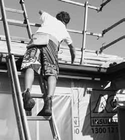 CHAPTER 2 DOING THE JOB (ROOF TILING) When you are using metal ladders or metal reinforced ladders, be