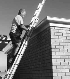 For all ladders, if there are electric wires or cables overhead make sure you leave clearance of 4 metres.
