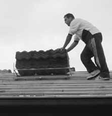 Delivered tiles can present a hazard if the pallet is damaged or placed on an angle.