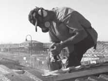 Using an angle grinder creates silica dust that is harmful to breathe, but using a cutter