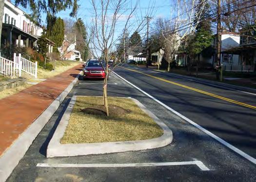 Curb bulb-outs are an effective traffic-calming device, and help to define on-street parking. 3.6 An interconnected network of accessways shall be created.