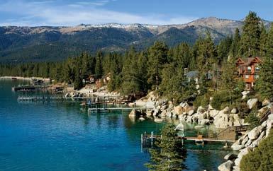 At 6,229 ft above sea level, Lake Tahoe is the highest lake of its size and the second deepest in the United States.