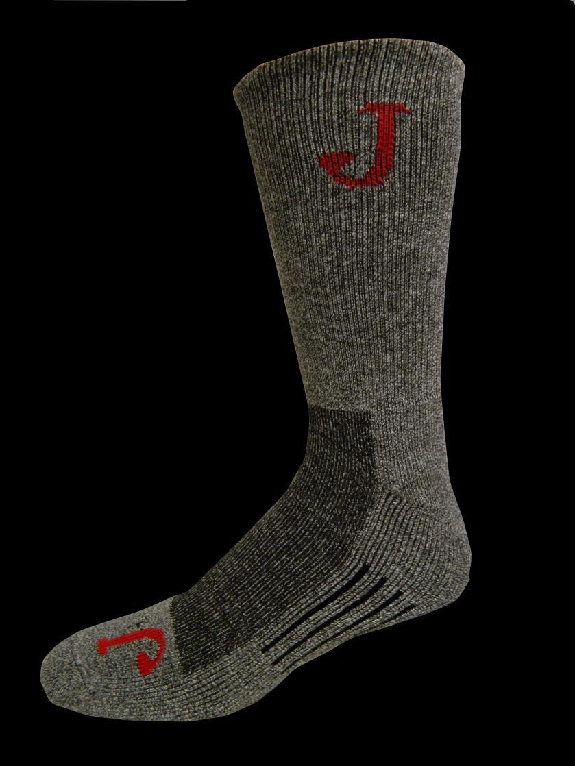 SOX95 Justin Wicking Crew pair pack 5% polyester, % cotton, % nylon, % spandex Fall 0 Polyester fibers that wick moisture quickly is blended with cotton for a soft hand.