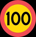 roads to 100 km/h and on MV