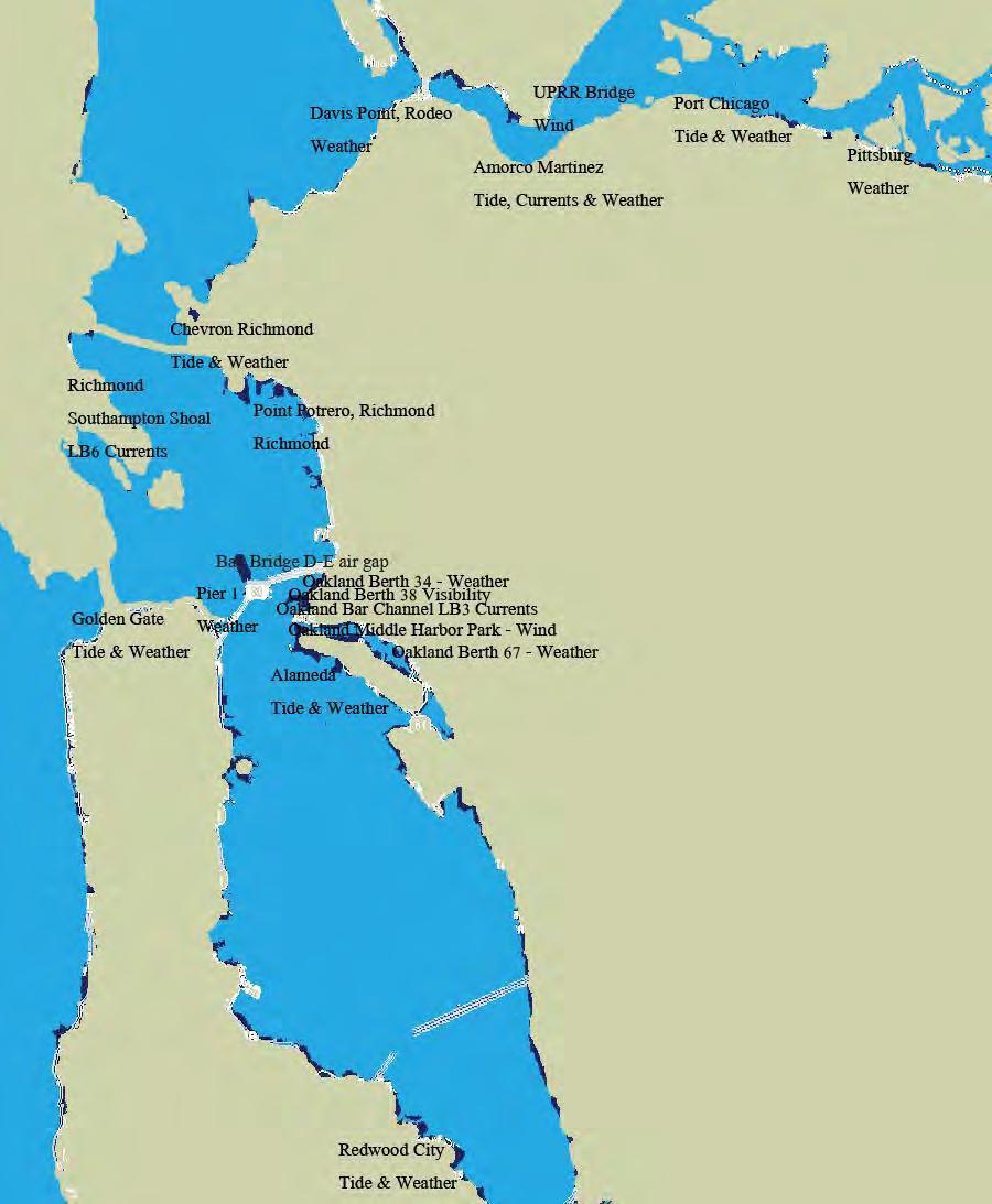 Appendix I Sites of San Francisco Bay PORTS