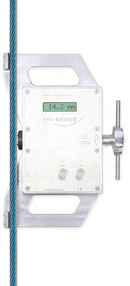 RPM Rope Performance Measurement Device The RPM Rope performance measurement device makes it easier for you to check the rope tension during the installation,
