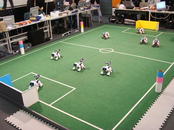 RoboCup soccer is a challenging environment Non-deterministic I can not predict the state of the