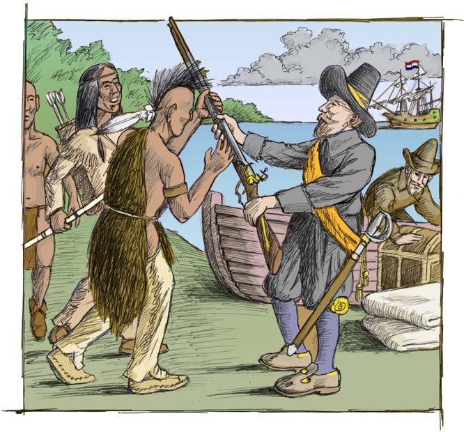 A Time of Troubles Things were once again looking more hopeful for the Algonquins. With their new weapons, including an increasing number of guns, the Algonquins had the Mohawks on the run.