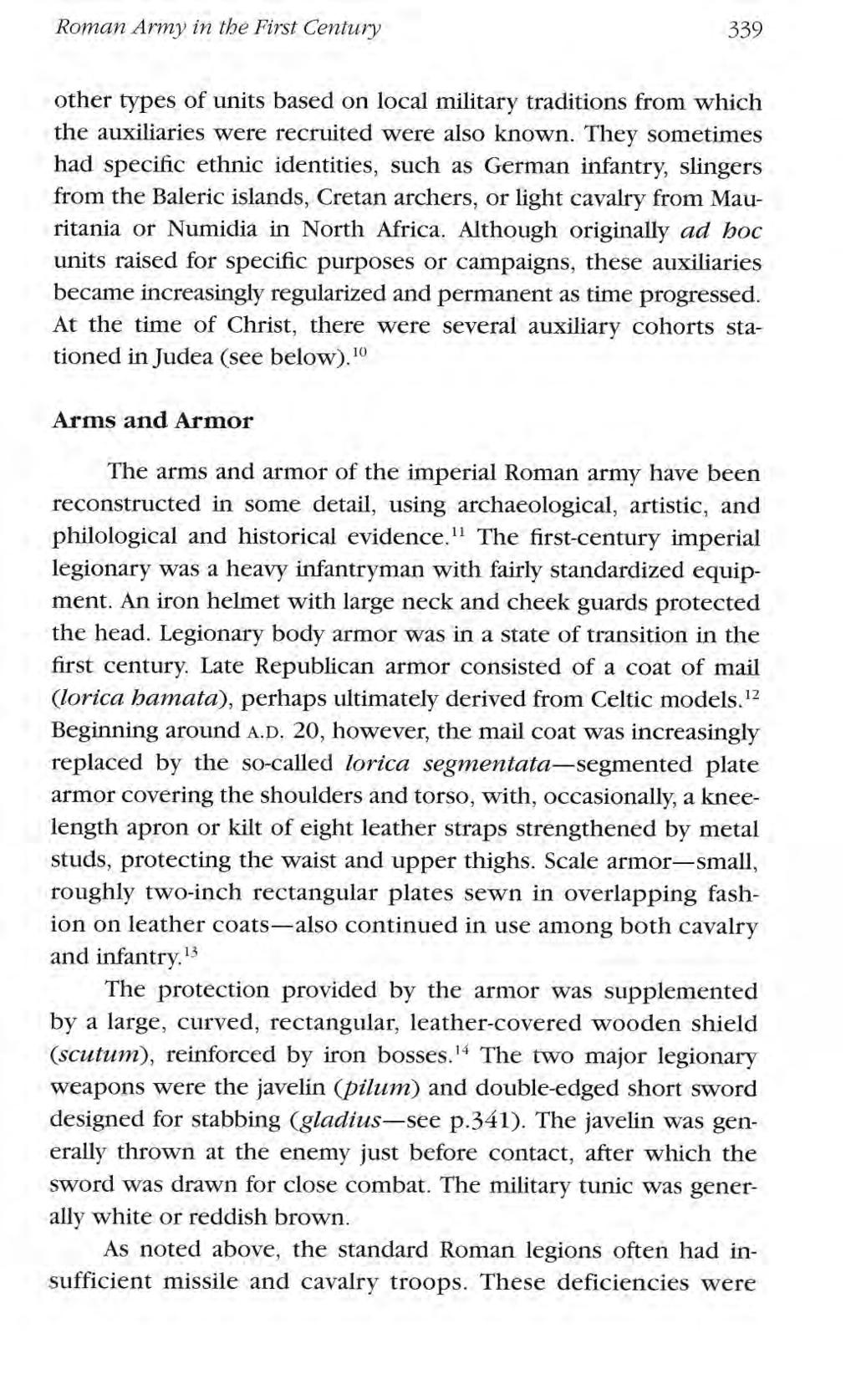 Hamblin: The Roman Army in the First Century roman army in the first century 339 other types of units based on local military traditions from which the auxiliaries were recruited were also known they