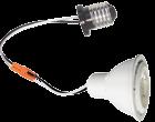PSA34 LED Lamp 7W LED COB lamp with medium base socket. 500 lm,, CRI 90, dimmable, 120V.