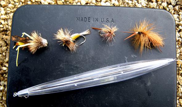 Dry Flies When a hatch is coming off, trout can get single-mindedly dialed into those particular bugs and won t eat anything that doesn t match that exact size and color profile.