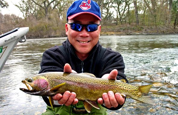 Yep, this is fun! Now, you can also catch trout on dries on lakes.