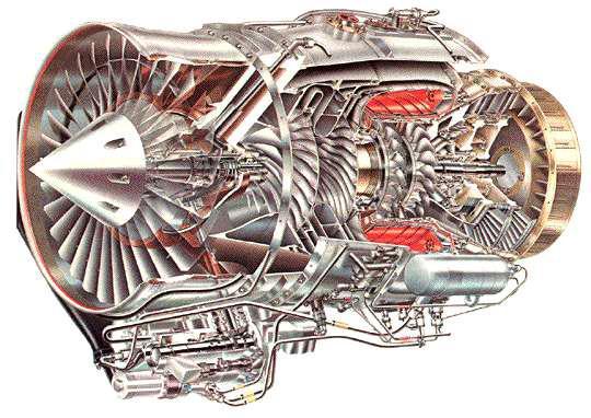 3.4 F109 TURBOFAN ENGINE 3.4.1 ENGINE HISTORY The Honeywell F109, shown in Figure 19, is a high by-pass ratio turbofan engine with a maximum thrust of 1330 pounds-force at sea level static, standard day conditions.