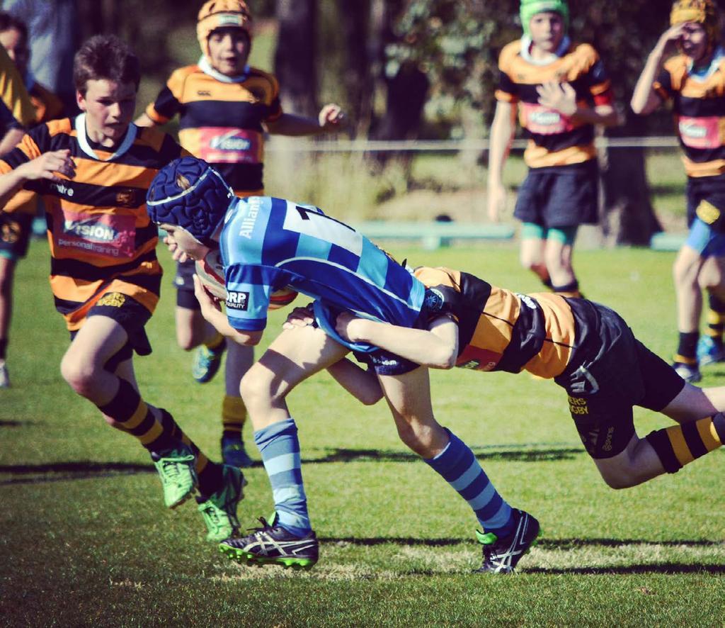 NSW JUNIORS RUGBY UNION In 2016 the Sydney junior competition encompassed over 350 teams playing 15 a-side rugby.