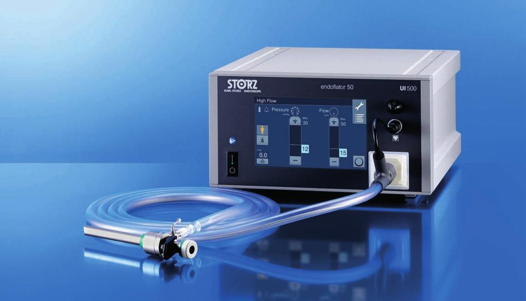 ENDOFLATOR 50 The new high-performance insufflator with integrated heating element from KARL STORZ The new high-performance insufflator from KARL STORZ offers optimal user comfort combined with