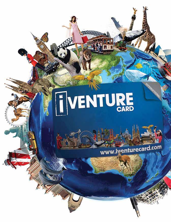 The ultimate attractions pass iventure Card combines the best attractions, tours, entertainment and dining experiences into one pre-paid pass, so you can see more for less. www.iventurecard.