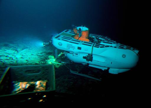 travel in the Picses V submersible to the summit of the Cook seamount off the coast of Hawaii's Big Island on Sept. 6, 2016. "My goal today is to.