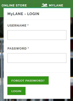 Log in using the swimmers My Lane Username and Password.