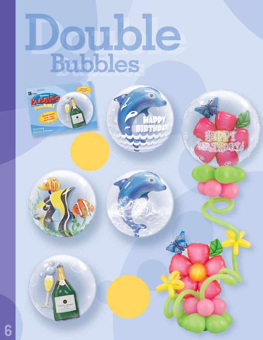 Package includes pre-attached ribbon and a moisture pack that prevents Bubbles from drying out. Birthday Wave Jumping Dolphin KAG #68803 24" (pkgd.) Seaweed Tropical Fish KAG #68809 24" (pkgd.