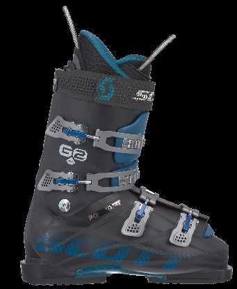 3-SCOTT TECHNOLOGIES AND BOOTS MODELS: A POWERFIT SHELL TECHNOLOGY: SCOTT POWERFIT boots are close-fitting, responsive, and precise with all-day comfort.
