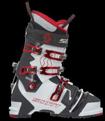D POWERTOUR TELEMARK SHELL TECHNOLOGY: SCOTT offers two different designs in telemark boots. The unique POWER- WRAP overlap is used in the VOODOO, MINERVA, and KENAI.
