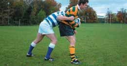 A maul therefore consists of at least three players, all on their feet; the ball carrier and one player from each team.