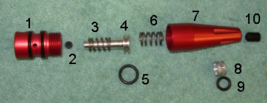 Low Pressure Regulator Clockwise (In or Down) lowers the air pressure Counter Clockwise, (Out or Up) Increases the air pressure The REMAINS LPR design is a common one in high-end paintball markers.