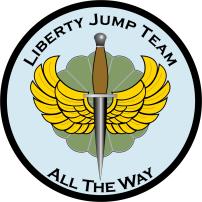 About Liberty Jump Team Stand In The Door The Liberty Jump Team is a military exhibition parachute team dedicated to the memory and honor of the men and women of all military conflicts and actions.