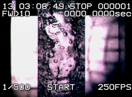 72 Figure 3.23 Snapshot of a high-speed video captured during an experimental run.