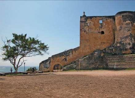 Fort Jesus, which dominates the harbor entrance, is perhaps Mombasa s biggest attraction. This Portuguese stronghold was built in 1593 to fend off local enemies and Turkish warships.