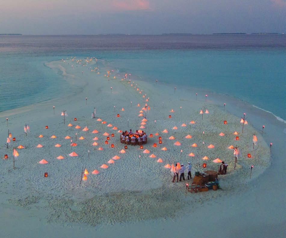 Private Sandbank Dinner Treat yourself to a memorable dinner on our