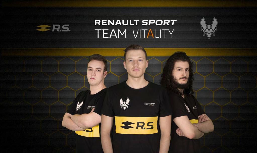 Renault Sport Team Vitality Renault and Renault Sport Racing have joined forces with esports powerhouses Team Vitality to form Renault Sport Team Vitality, an esports team which will compete in a