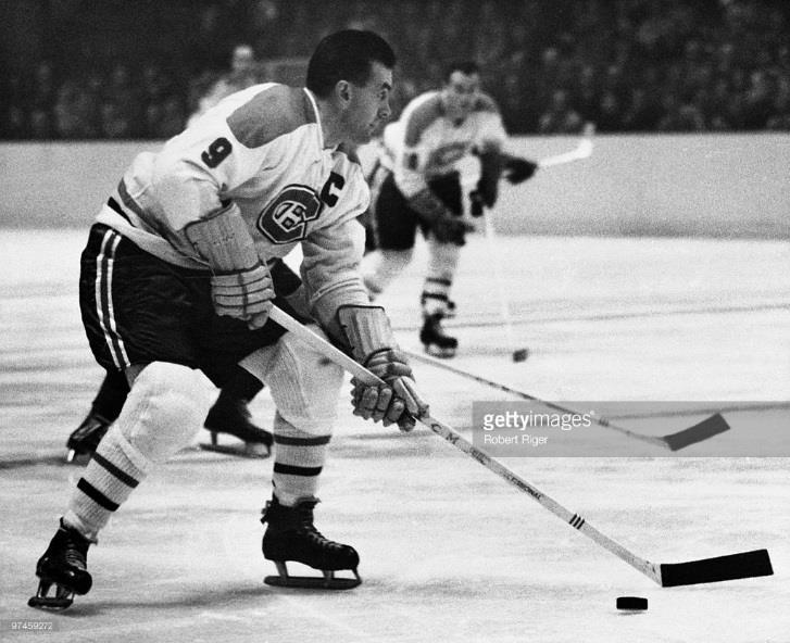 Including, Maurice Richard playing right wing, Henri Richard playing center, Jean