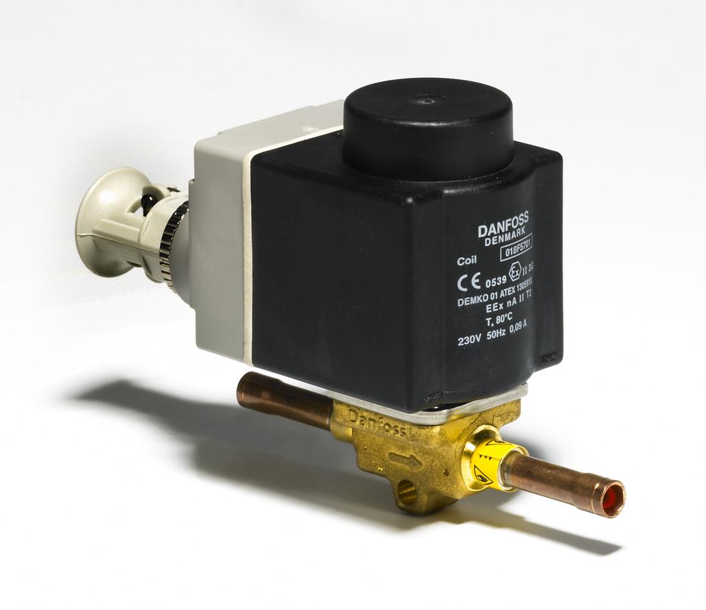 MAKING MODERN LIVING POSSIBLE Technical brochure Solenoid valve type EVR for Hydrocarbons EVR for Hydrocarbons is a direct or servo operated solenoid valve especially designed for liquid, suction,