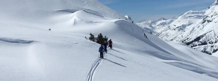 Zürs/Lech/St Anton and the Dolomiti Superski area Ski guides for 8 skiing days Training in powder and ski touring 1