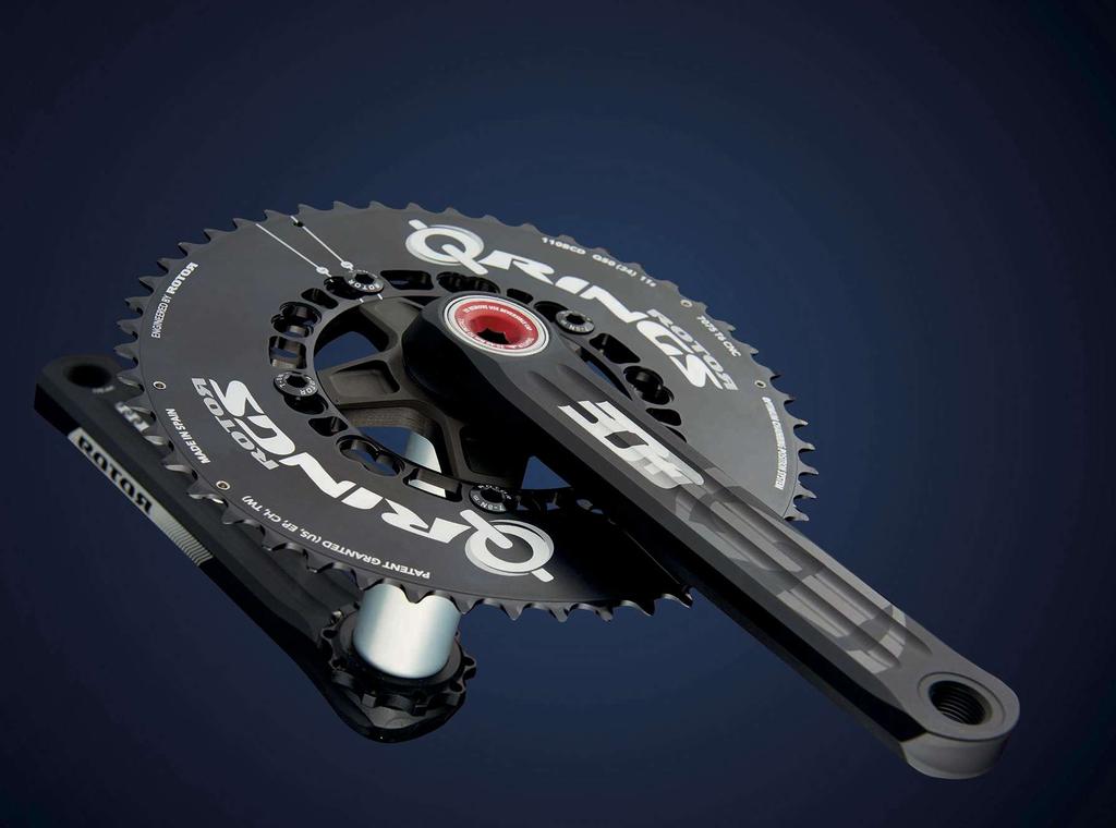 That feeling is bolstered by the 30mm axle and Rotor has developed an external bottom bracket design that makes the crankset compatible with threaded frames and completes its universal compatibility.