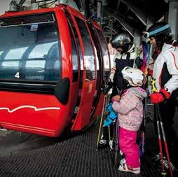 Gondola lifts For security reasons, it is important not to swing the gondola or lean against the windows or