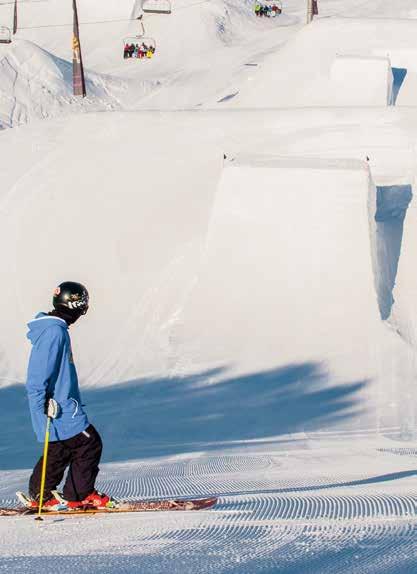 5 IN Enjoy the snow in the snowparks A SNOWPARK, YOU SET THE LIMITS ACCORDING TO