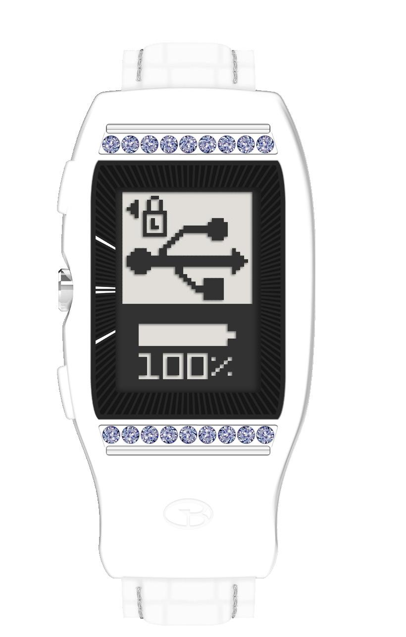 1. DEVICE OVERVIEW & CHARGING Using your GolfBuddy LD2 GPS Golf Watch Press any button to Power ON. Your GolfBuddy LD2 will power on to the Home (time) screen. From the time screen (image A.