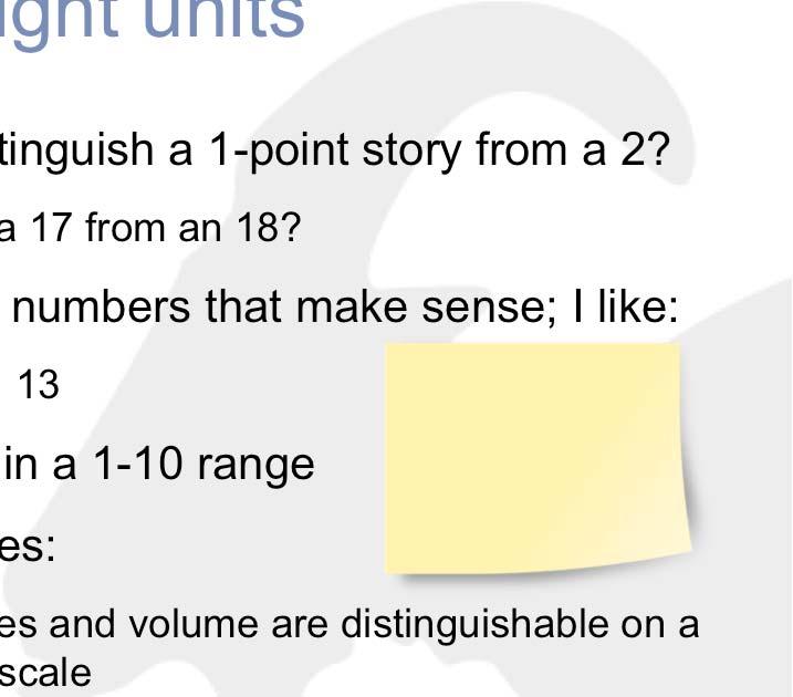 Can you distinguish a 1-point story from a 2? How about a 17 from an 18?
