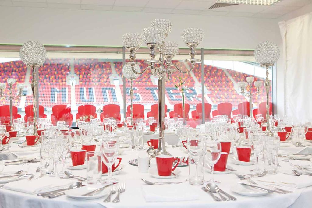BANQUETING & FUNCTIONS AT THOMOND PARK STADIUM A professional and friendly service awaits you at Thomond Park Stadium.