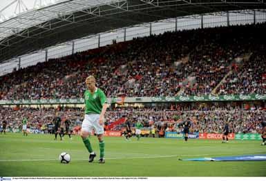 International soccer came to Thomond Park Stadium in 2009 when Ireland played two entertaining friendlies against Australia, and the 2010