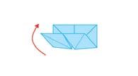 Fold your square in half. Unfold and fold in half the other way. 08.