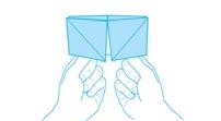 Pinch together to create the flower like shape of your cootie catcher. 10.